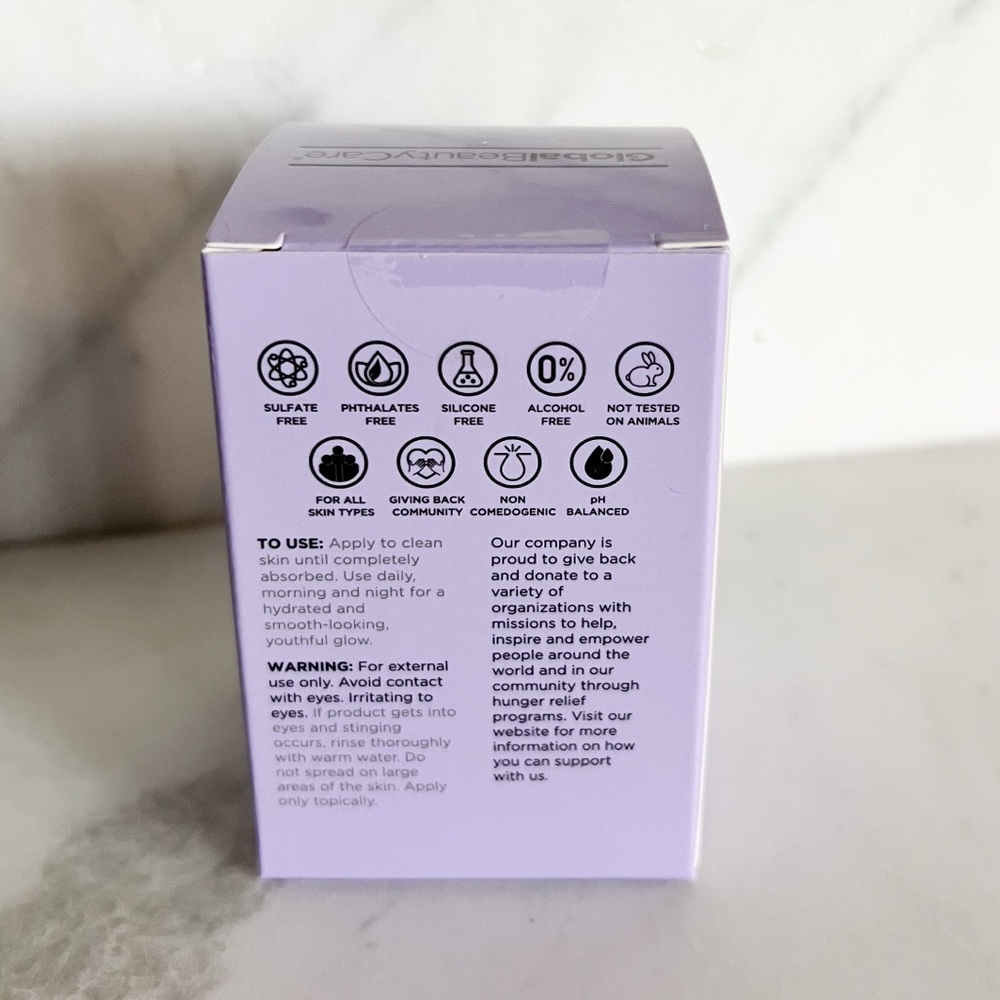 NWT Global Beauty Calming Nighttime Skincare Set Lavender Aloe 4-Piece Gift Set - Picture 9 of 11